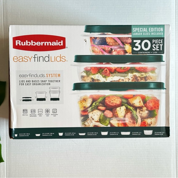 Rubbermaid 30 piece set - NEW - Picture 2 of 7